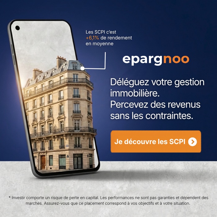 Statique publicitaire Épargnoo, SCPI