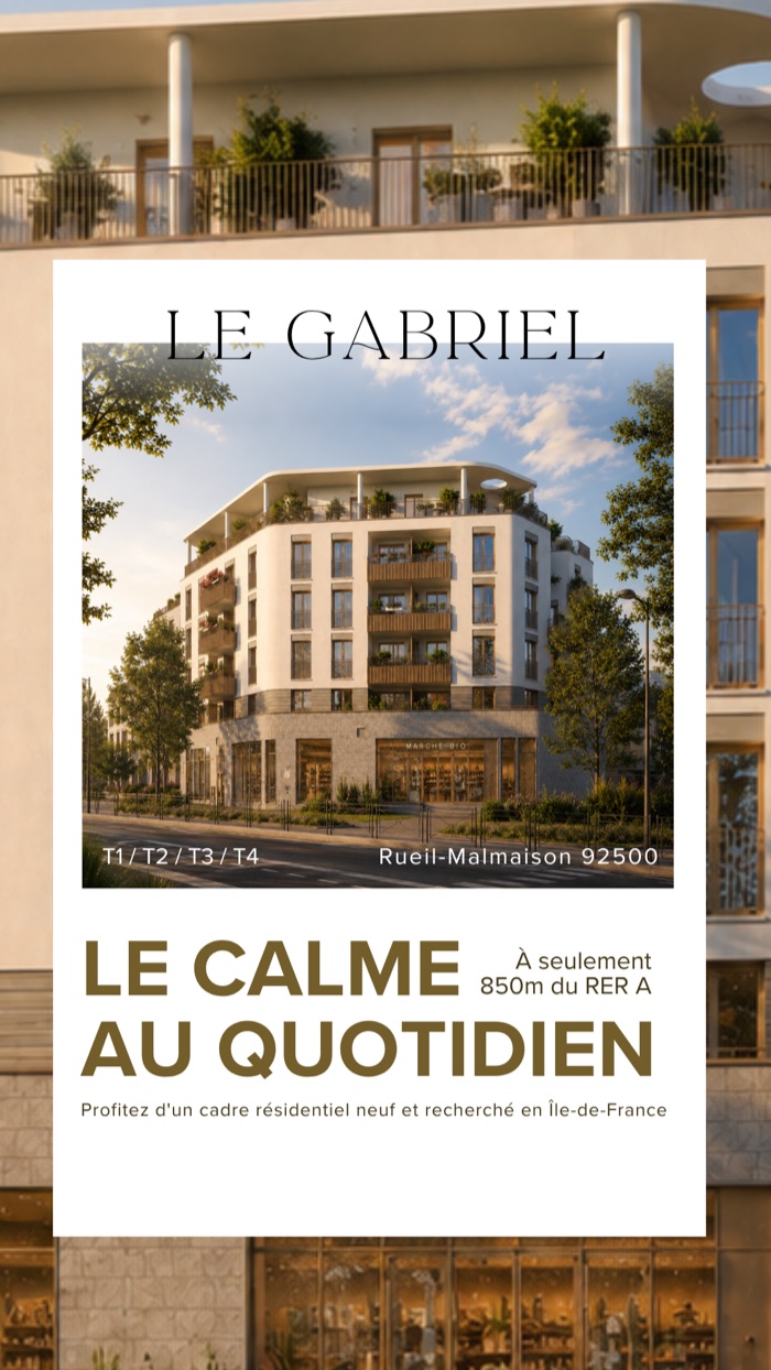 Création publicitaire verticale Le Gabriel